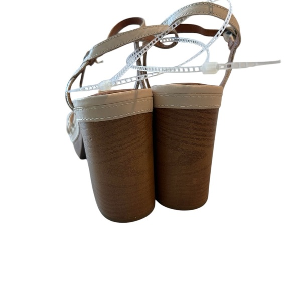 Lucky Brand Ismene Buckle Strappy Open Toe Platform Sandals Block Heel Size 10 - Picture 6 of 15